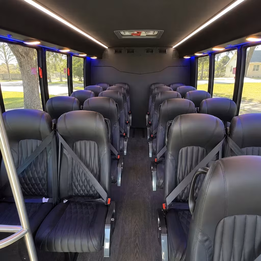 25 passenger minibus inside