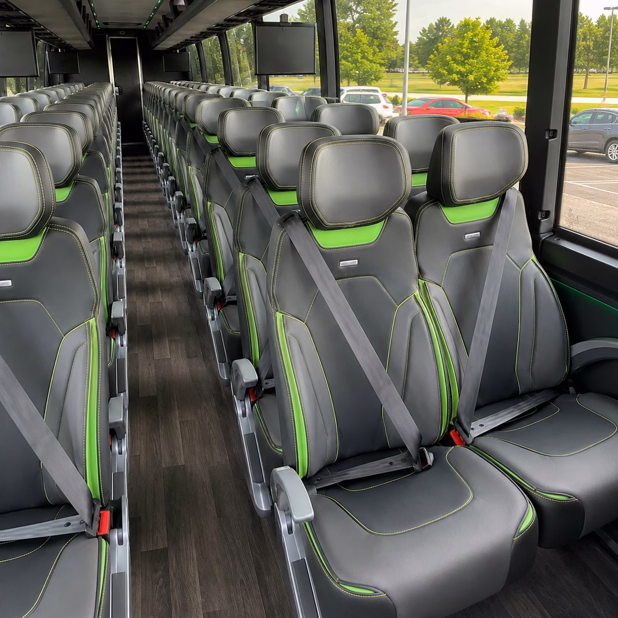 gresham charter bus rental interior
