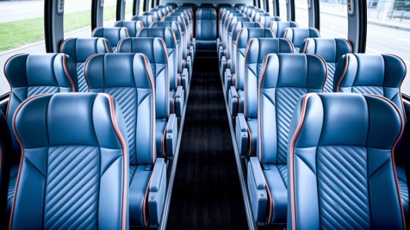 55 passenger charter bus interior eugene