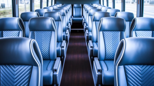 56 passenger charter bus interior eugene