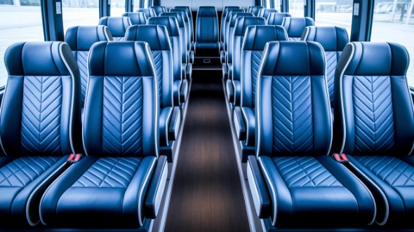 gresham 18 passenger minibus inside