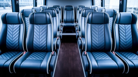 gresham 25 passenger minibus inside