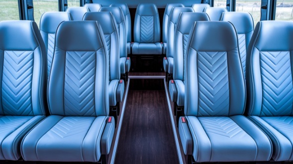 gresham 28 passenger minibus inside