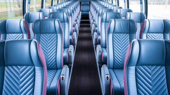 gresham 54 passenger charter bus interior