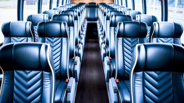 gresham 55 passenger charter bus inside