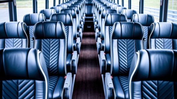 gresham 56 passenger charter bus inside