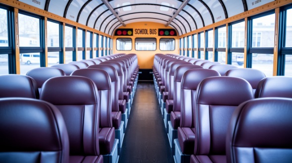 gresham school bus rental interior